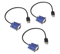 EVanlak USB-VGA Dummy Plug Headless Ghost Functionally Stable Dummy Plug Conductive Performancevga Headless RGB Display Emulator Operating System Boot and Load Resolutions up to 1080p@60Hz-3pack