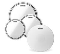 Evans EC2 Clear Tom Pack 10" 12" 16 & Heavyweight Snare Head 14"
