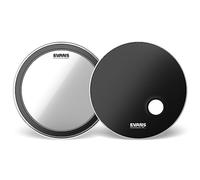 Evans EMAD System - Paquete de bombo - Contiene 1 cabezal de bombo, 1 cabezal de tambor Reso, 2 anillos de amortiguación intercambiables y anillos de amortiguación de espuma - Personaliza el sonido
