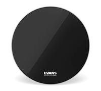 Evans EQ3 20 inch Resonant Bass Drum Head with No Port - Black