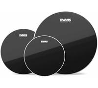 Evans ETP-CHR-F Black Chrome Fusion Conjunto de membranas/parches de tambor