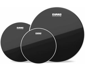 Evans ETP-CHR-S Black Chrome Standard Conjunto de membranas/parches de tambor