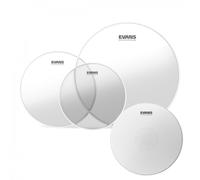 Evans G2 Clear Fusion Tom Pack 10 12 14 Heads & 14" Heavyweight Snare Head