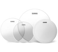 Evans Pack de parches G2 Clear Rock 10",12",16" con parche de caja 14" HD Dry