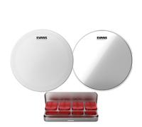 Evans HD Coated Snare Drum Hazy 300 & EQ PODS Pack 14