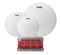 Evans HD Dry Standard Tom Pack 12" 13" 16" Heads & EQ PODS