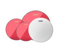 Evans Hydraulic Red Fusion Pack (10"12"14") & 14" UV1 Snare Batter