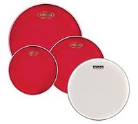 Evans Hydraulic Red Standard Pack (12", 13", 16") with 14" UV1 Coated Snare Batter