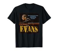 Evans Jazz Wisdom Pianista Músico Camiseta
