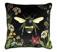 Evans Lichfield Amortiguador de la Cubierta de la Medianoche del jardín, Terciopelo, Abeja, 43 x 43cm