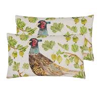 Evans Lichfield Grove - Cojín Relleno de poliéster con diseño de faisán (2 Unidades)