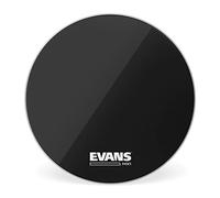 Evans MX1 Black Marching Bass Drum Head, 18 Inch