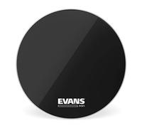 Evans MX1 Black Marching Bass Drum Head, 28 Inch