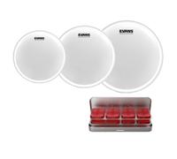 Evans UV2 Coated Fusion Tom Pack 10" 12" 14" Heads & EQ PODS Pack