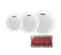 Evans UV2 Coated Rock Tom Pack 10" 12" 16" Heads & EQ PODS Pack