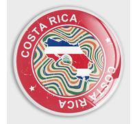 Evans1nism Imanes de cristal para nevera, con texto en inglés "It's in My DNA Costa Rica, bandera de Costa Rica, imanes fuertes, decoraciones patrióticas, bonitos imanes para nevera, día festivo,