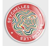 Evans1nism Imanes de nevera con la bandera de Seychelles con texto en inglés "It's in My DNA Seychelles", imanes pequeños para pizarra blanca, cristal del Día Nacional, calcomanías magnéticas para