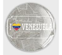 Evans1nism Imanes de refrigerador de vidrio fuertes imanes I Love Venezuela bandera imanes divertidos decoraciones patrióticas imanes nevera pegatinas para armarios de oficina pizarra blanca