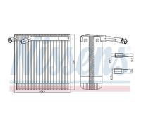 Evaporador, aire acondicionado NISSENS 92129