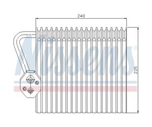 Evaporador, aire acondicionado NISSENS 92167