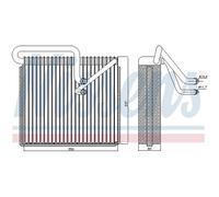 Evaporador, aire acondicionado NISSENS 92190