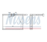 Evaporador, aire acondicionado NISSENS 92324