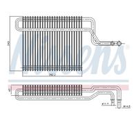 Evaporador, aire acondicionado NISSENS 92347