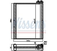 Evaporador, aire acondicionado NISSENS NIS 92368