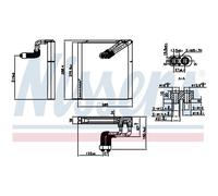 Evaporador, aire acondicionado NISSENS 92375
