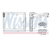 Evaporador, aire acondicionado NISSENS 92380