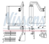 Evaporador, aire acondicionado NISSENS 92427
