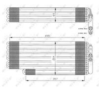 Evaporador del aire acondicionado 36078 NRF para MERCEDES-BENZ CLASE S 124 Sedán