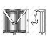 Evaporador, aire acondicionado NRF 36141