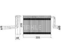 Evaporador del aire acondicionado AE 113 000S MAHLE para BMW 3 Touring 3 1 Coupé