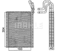 Evaporador del aire acondicionado AE 116 000S MAHLE para BMW X5 X6