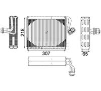 Evaporador del aire acondicionado AE 122 000P MAHLE para MERCEDES-BENZ CLASE S