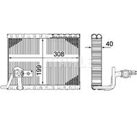 Evaporador del aire acondicionado AE 124 000P MAHLE para PEUGEOT CITROËN DS