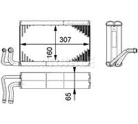 Evaporador del aire acondicionado AE 68 000P MAHLE para BMW ALPINA