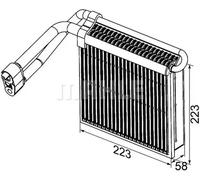 Evaporador del aire acondicionado AE 98 000P MAHLE para FORD C-MAX KUGA I
