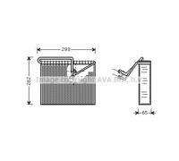 PRASCO OLV372 Evaporador, aire acondicionado