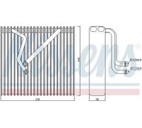 Evaporador, aire acondicionado NISSENS 92163