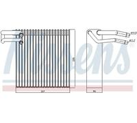 Evaporador del aire acondicionado R 134 a 92188 NISSENS para DACIA RENAULT
