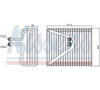 NISSENS 92206 Evaporador aire acondicionado con tubo