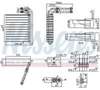 Evaporador del aire acondicionado R 134 a 92332 NISSENS para FORD MONDEO IV