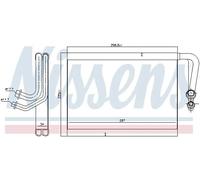 Evaporador, aire acondicionado NISSENS 92337