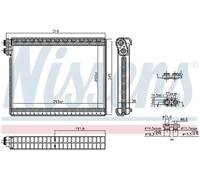 Evaporador, aire acondicionado NISSENS NIS 92364