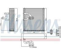 Evaporador del aire acondicionado R 134 a 92384 NISSENS para SAAB CHEVROLET OPEL