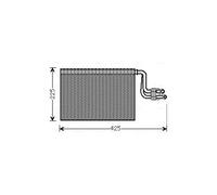 Evaporador del aire acondicionado R 134 a BWV364 AVA QUALITY COOLING para BMW 1
