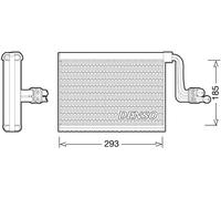 Evaporador del aire acondicionado R 134 a DEV05002 DENSO para BMW 3 Touring 3 X1