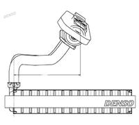 Evaporador del aire acondicionado R 134 a DEV09020 DENSO para OPEL ABARTH FIAT